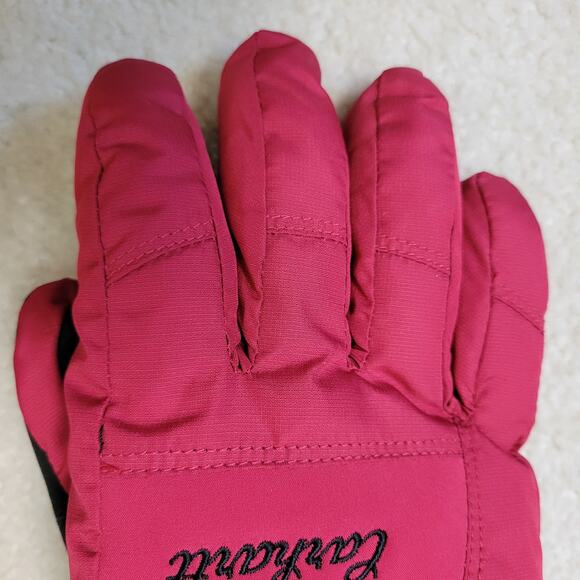 EUC Women's L Carhartt  Waterproof Insulated Ripstrop Fabric Gloves Knit Cuff - Picture 11 of 14